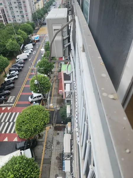 성남 실외기 설치 마감 시공 전
