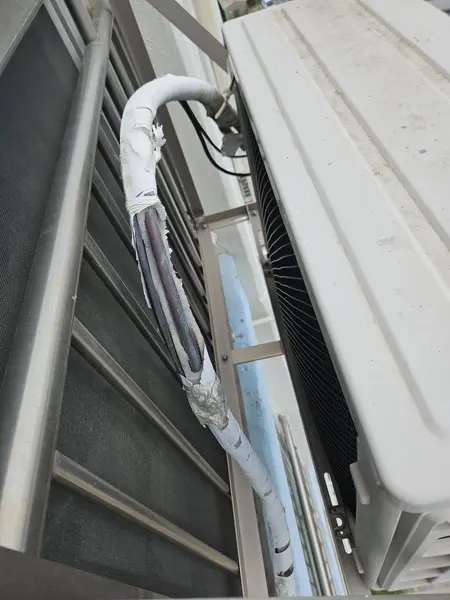 단열 테이핑 보수 시공 전