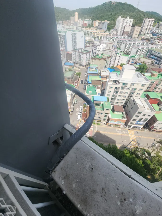 성남 에어컨배관 테이핑 시공 완료